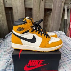 Jordan 1 Retro High Yellow Ochre 
Size 10